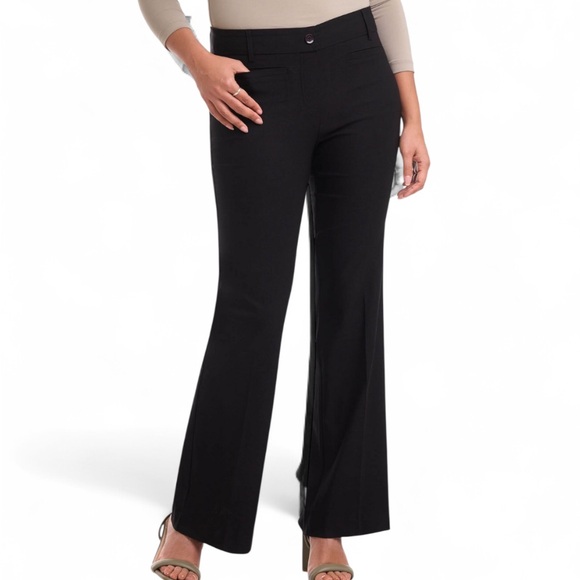 Rekucci Pants - 🌹Rekucci EcoCosy Comfort Pull-On Flared Trousers in Black Size 18